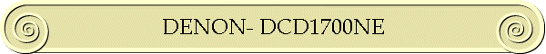 DENON- DCD1700NE